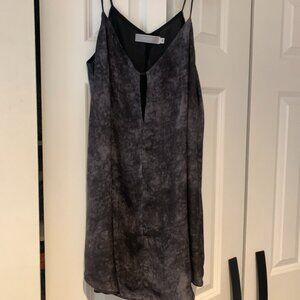 Article black and grey tie dye slip dress size XS